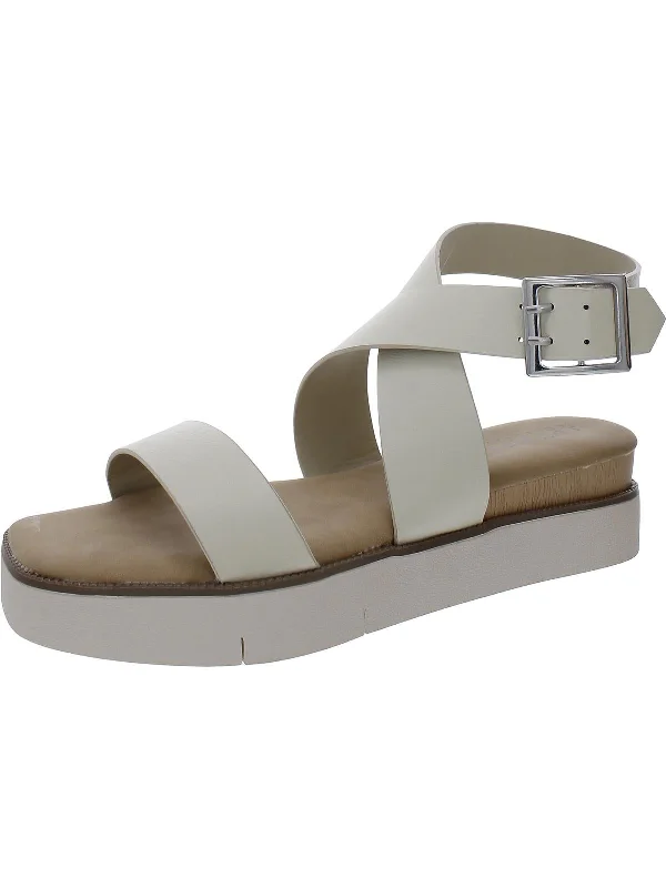 Women's Sandals with a Glitter - Coated Strap in Gold for a Sparkly Summer OutfitWomens Faux Leather Platform Sandals Women's Sandals with a Glitter - Coated Strap in Gold for a Sparkly Summer OutfitWomens Faux Leather Platform Sandals