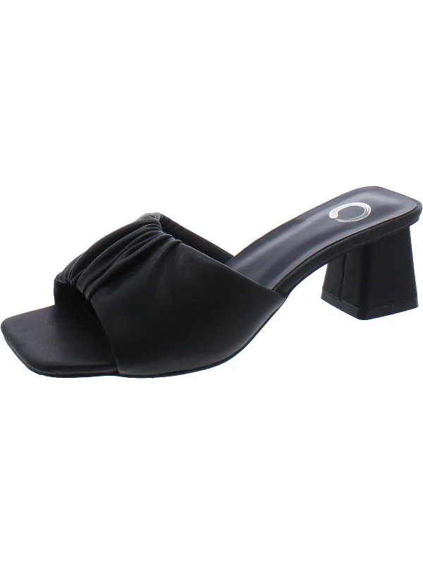 Sustainable Women's Recycled Material Sandals in Beige for Eco - Conscious ShoppersWomens Faux Leather Slip on Block Heel Sustainable Women's Recycled Material Sandals in Beige for Eco - Conscious ShoppersWomens Faux Leather Slip on Block Heel