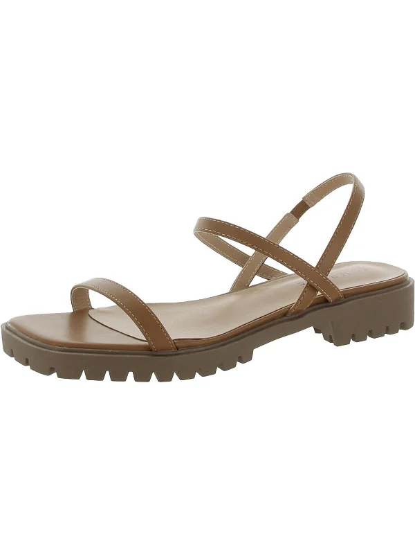 Women's Sandals with a Glitter - Coated Strap in Gold for a Sparkly Summer OutfitWomens Faux Leather Square Toe Slingback Sandals Women's Sandals with a Glitter - Coated Strap in Gold for a Sparkly Summer OutfitWomens Faux Leather Square Toe Slingback Sandals