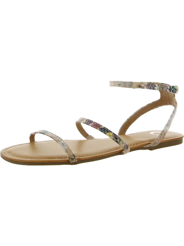 Orthopedic Women's Sandals with Arch Support in Gray for Foot HealthWomens Faux Leather Strappy Ankle Strap Orthopedic Women's Sandals with Arch Support in Gray for Foot HealthWomens Faux Leather Strappy Ankle Strap