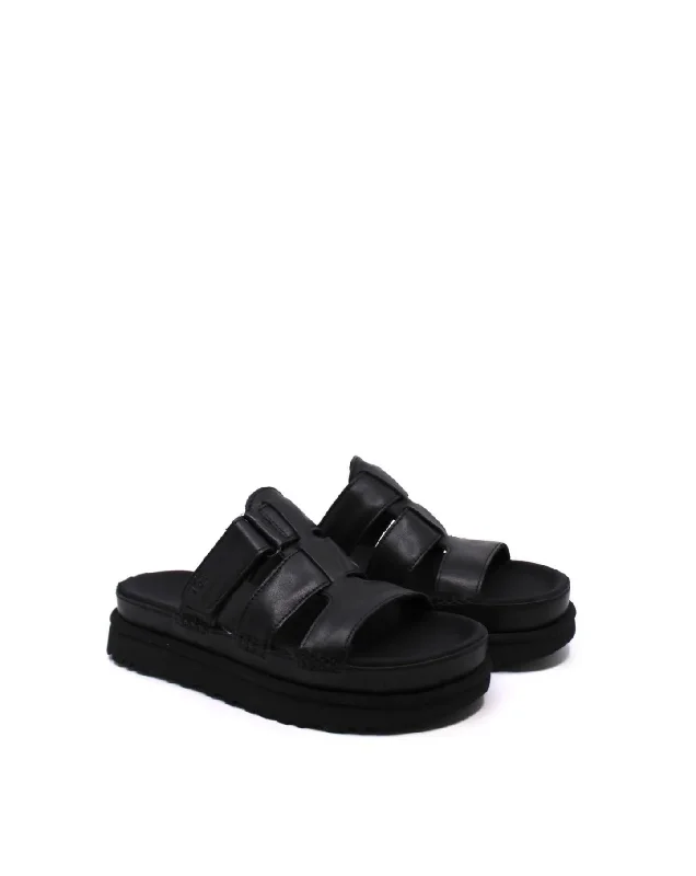 Women's Ankle - Strap Sandals with a Block Heel in Red for a Sophisticated StyleWomen's Goldenstar Slide Sandal In Black Women's Ankle - Strap Sandals with a Block Heel in Red for a Sophisticated StyleWomen's Goldenstar Slide Sandal In Black