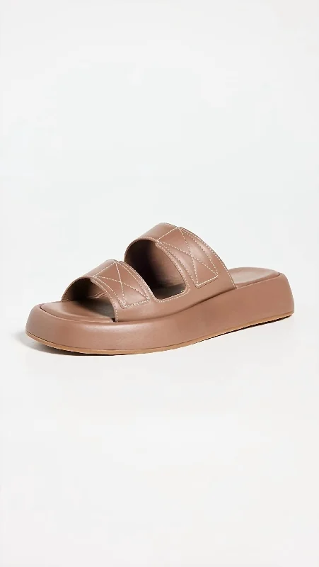 Women's Strappy Gladiator Sandals with Buckle Closures in Tan for a Boho LookWomen's Kiara Slide Sandal In Bark Women's Strappy Gladiator Sandals with Buckle Closures in Tan for a Boho LookWomen's Kiara Slide Sandal In Bark