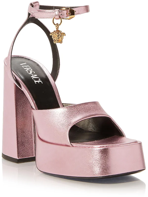 Child - Friendly Women's Sandals with a Secure Buckle in Purple for Moms on the GoWomens Leather Dressy Platform Sandals Child - Friendly Women's Sandals with a Secure Buckle in Purple for Moms on the GoWomens Leather Dressy Platform Sandals