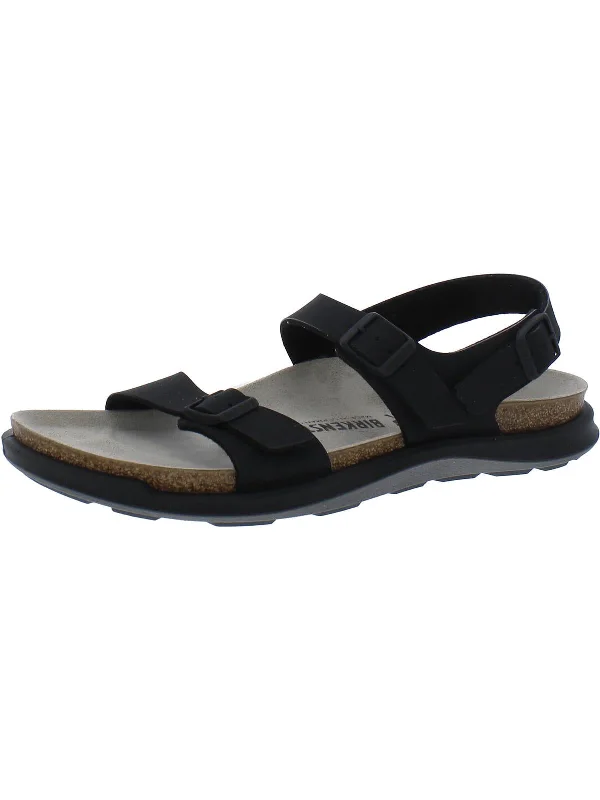 Shock - Absorbing Women's Sandals with a Soft Insole in Black for Active LifestylesWomens Leather Footbed Strappy Sandals Shock - Absorbing Women's Sandals with a Soft Insole in Black for Active LifestylesWomens Leather Footbed Strappy Sandals