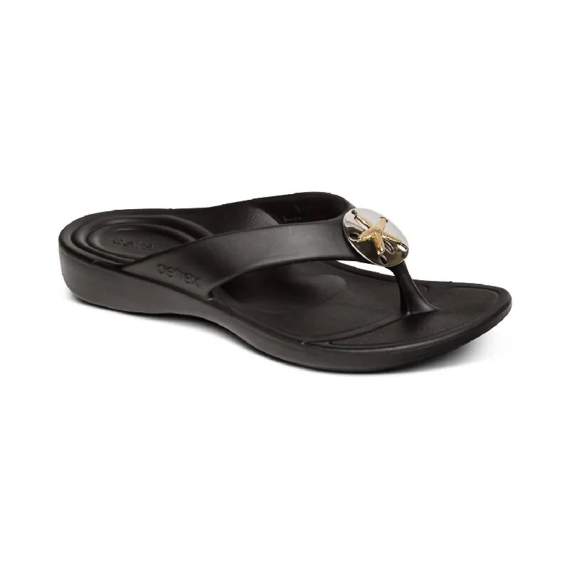 Elastic - Strap Women's Sandals with a Padded Toe in Teal for Easy On - and - OffWomen's Maui Starfish Orthotic Flip Sandals In Black Elastic - Strap Women's Sandals with a Padded Toe in Teal for Easy On - and - OffWomen's Maui Starfish Orthotic Flip Sandals In Black