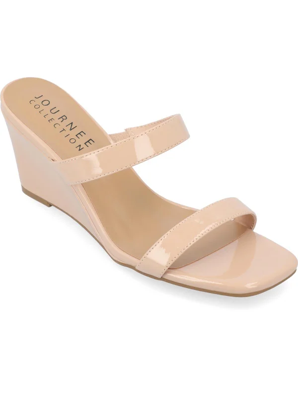 Women's Strappy Gladiator Sandals with Buckle Closures in Tan for a Boho LookWomens Patent Heeled Wedge Sandals Women's Strappy Gladiator Sandals with Buckle Closures in Tan for a Boho LookWomens Patent Heeled Wedge Sandals