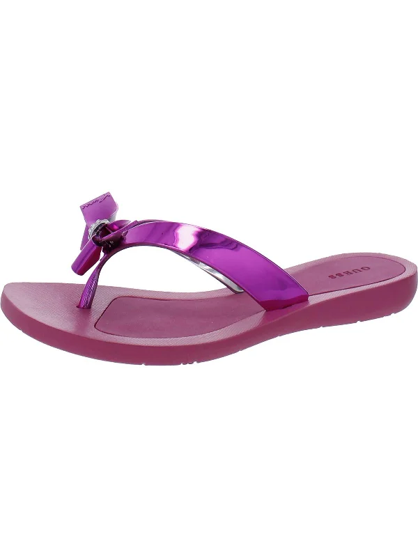 Women's Sandals with a Glitter - Coated Strap in Gold for a Sparkly Summer OutfitWomens Patent Rhinestone Flip-Flops Women's Sandals with a Glitter - Coated Strap in Gold for a Sparkly Summer OutfitWomens Patent Rhinestone Flip-Flops
