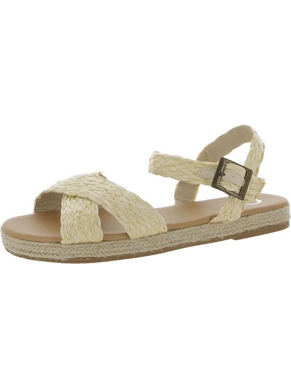 Child - Friendly Women's Sandals with a Secure Buckle in Purple for Moms on the GoWomens Raffia Espadrille Ankle Strap Child - Friendly Women's Sandals with a Secure Buckle in Purple for Moms on the GoWomens Raffia Espadrille Ankle Strap