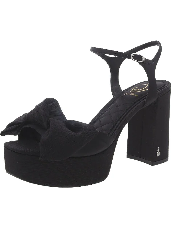 Women's Cork - Soled Espadrille Sandals with a Rope - Trimmed Upper in Navy for a Summer VibeWomens Satin Square Toe Block Heel Women's Cork - Soled Espadrille Sandals with a Rope - Trimmed Upper in Navy for a Summer VibeWomens Satin Square Toe Block Heel