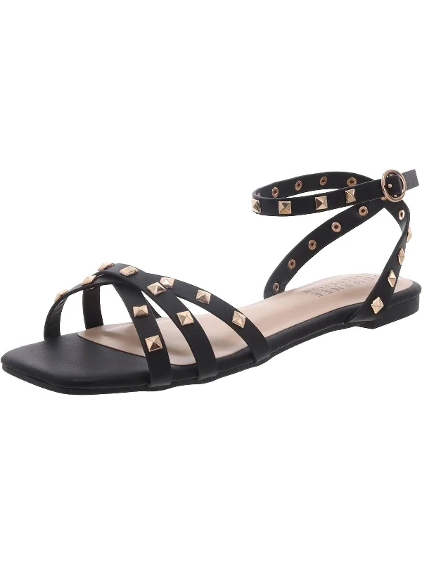 Orthopedic Women's Sandals with Arch Support in Gray for Foot HealthWomens Studded Faux Leather Ankle Strap Orthopedic Women's Sandals with Arch Support in Gray for Foot HealthWomens Studded Faux Leather Ankle Strap