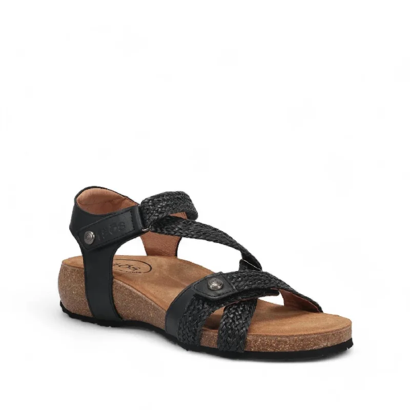 Child - Friendly Women's Sandals with a Secure Buckle in Purple for Moms on the GoWomen's Trulie Sandal - Medium Width In Black Child - Friendly Women's Sandals with a Secure Buckle in Purple for Moms on the GoWomen's Trulie Sandal - Medium Width In Black