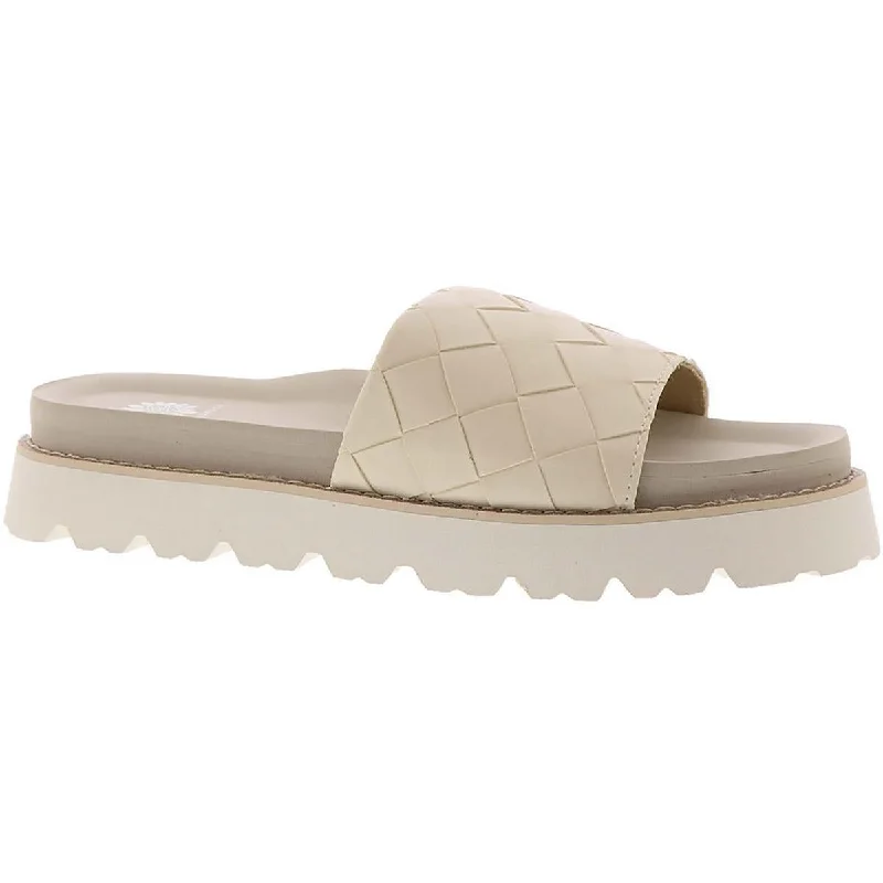 Women's Ankle - Strap Sandals with a Block Heel in Red for a Sophisticated StyleYellow Box Womens Kaibee Faux Leather Woven Slide Sandals Women's Ankle - Strap Sandals with a Block Heel in Red for a Sophisticated StyleYellow Box Womens Kaibee Faux Leather Woven Slide Sandals