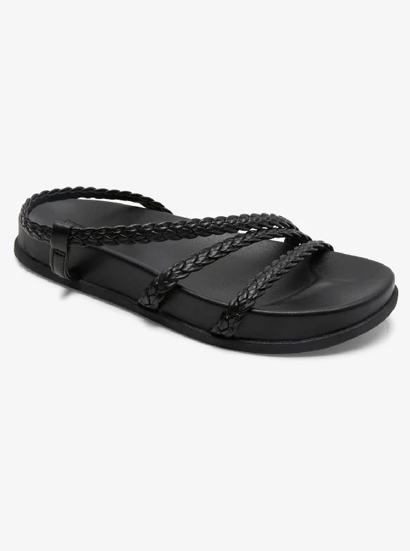 Anti - Slip Women's Sandals with a Grooved Sole in Green for Outdoor AdventuresYmani Sandals - Black Anti - Slip Women's Sandals with a Grooved Sole in Green for Outdoor AdventuresYmani Sandals - Black