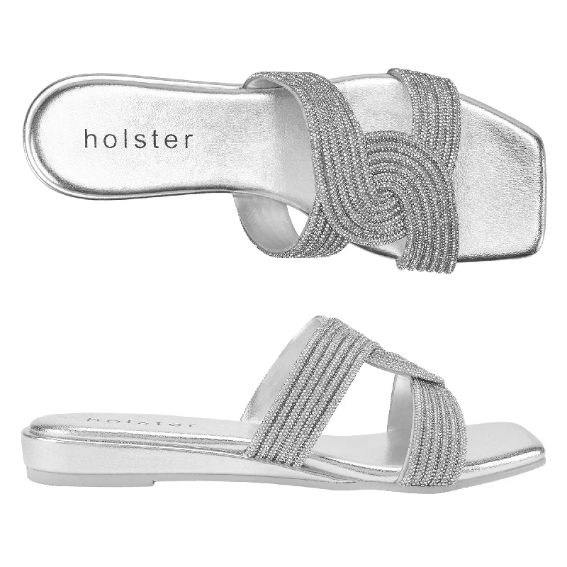 Women's Strappy Gladiator Sandals with Buckle Closures in Tan for a Boho LookZara Low Wedge - Silver Women's Strappy Gladiator Sandals with Buckle Closures in Tan for a Boho LookZara Low Wedge - Silver