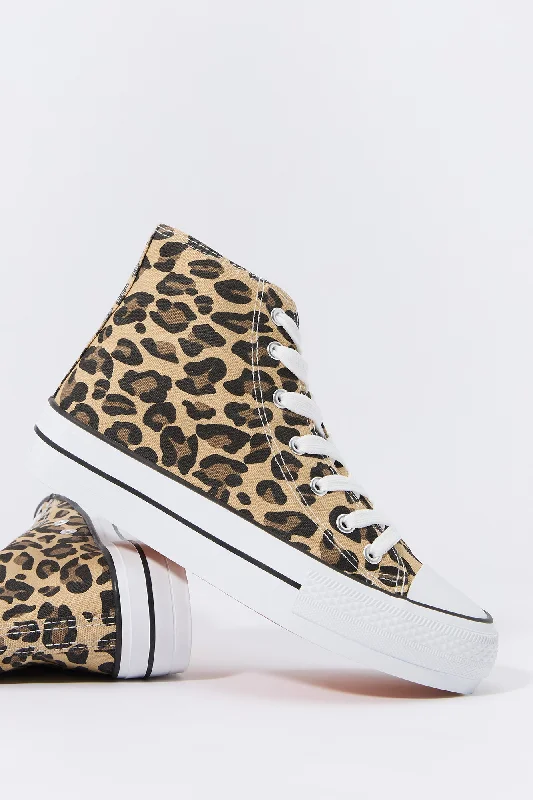 Women's Sneakers with Memory Foam Insoles for Exceptional Cushioning and ComfortHigh Top Lace Up Sneaker