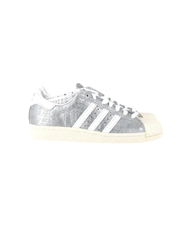High - Top Women's Leather Sneakers in Black for a Stylish and Durable OptionAdidas Superstar 80s Sneakers in Silver Leather High - Top Women's Leather Sneakers in Black for a Stylish and Durable OptionAdidas Superstar 80s Sneakers in Silver Leather