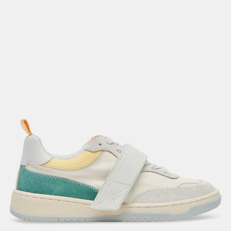 Women's Sneakers with Hidden Wedges for a Subtle Height Boost and Added StyleALVAH SNEAKERS PASTEL MULTI LEATHER