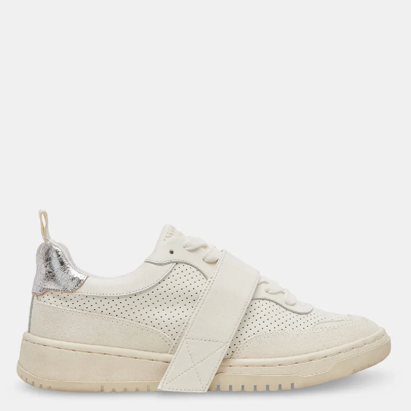 Low - Top Women's Tennis Sneakers in Bright Neon for a Pop of Color on the CourtALVAH SNEAKERS WHITE PERFORATED LEATHER Low - Top Women's Tennis Sneakers in Bright Neon for a Pop of Color on the CourtALVAH SNEAKERS WHITE PERFORATED LEATHER