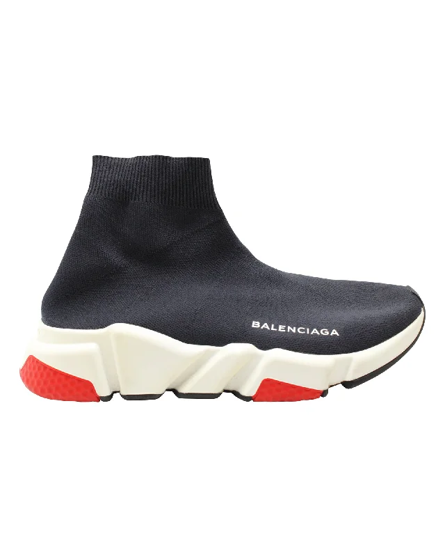 Breathable Mesh Women's Running Sneakers with Reflective Trim for Nighttime JoggingBalenciaga Speed Sneakers in Black Polyester Breathable Mesh Women's Running Sneakers with Reflective Trim for Nighttime JoggingBalenciaga Speed Sneakers in Black Polyester
