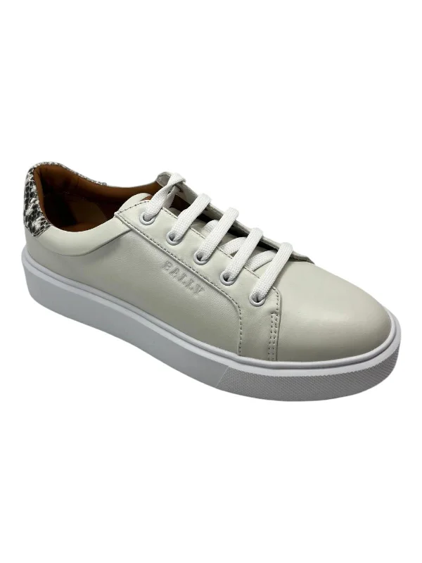 Wide - Width Women's Sneakers for Comfortable Fit for Those with Wider FeetBally Clorys 6234065 Women's White/Roccia Leather Sneakers Wide - Width Women's Sneakers for Comfortable Fit for Those with Wider FeetBally Clorys 6234065 Women's White/Roccia Leather Sneakers