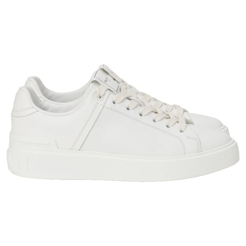 Low - Top Women's Tennis Sneakers in Bright Neon for a Pop of Color on the CourtBalmain B Court Low Top Sneakers in White Leather Low - Top Women's Tennis Sneakers in Bright Neon for a Pop of Color on the CourtBalmain B Court Low Top Sneakers in White Leather