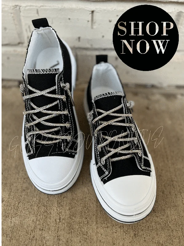 Wide - Width Women's Sneakers for Comfortable Fit for Those with Wider FeetCan I Get An Aman Black Sneakers Wide - Width Women's Sneakers for Comfortable Fit for Those with Wider FeetCan I Get An Aman Black Sneakers
