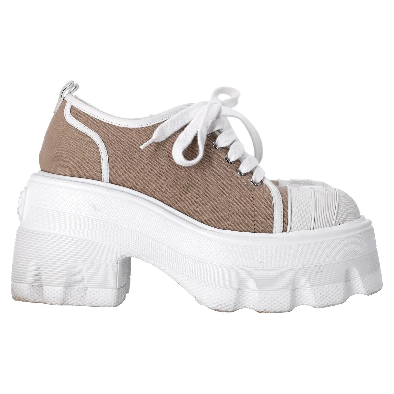 Lightweight Knit Women's Sneakers with Arch Support for All - Day ComfortCasadei Maxxxi Fedora Block Heel Sneakers in Brown Canvas Lightweight Knit Women's Sneakers with Arch Support for All - Day ComfortCasadei Maxxxi Fedora Block Heel Sneakers in Brown Canvas