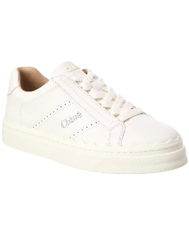 Lace - Up Women's Athletic Sneakers with Shock - Absorbing Midsoles for Intense WorkoutsChloé Lauren Leather Sneaker Lace - Up Women's Athletic Sneakers with Shock - Absorbing Midsoles for Intense WorkoutsChloé Lauren Leather Sneaker