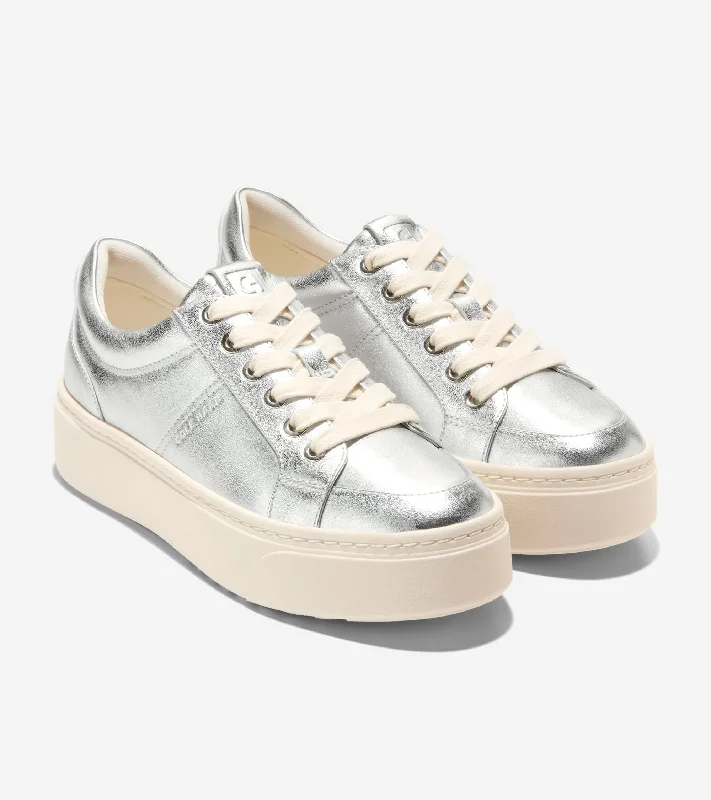 Slip - On Women's Canvas Sneakers in Navy for Easy and Effortless WearCole Haan GrandPro Max Platform Sneaker