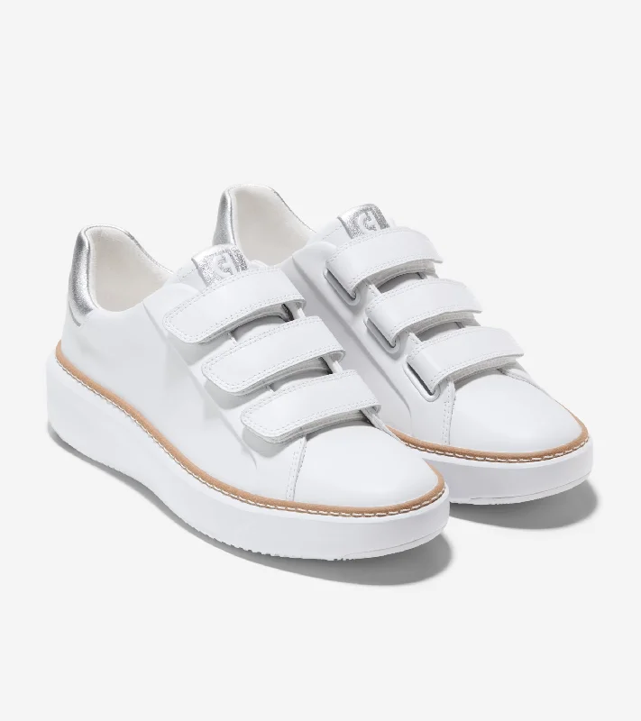 Vegan - Friendly Women's Sneakers Made from Recycled Materials for an Eco - Conscious ChoiceCole Haan GrandPro Topspin Triple Strap Sneaker