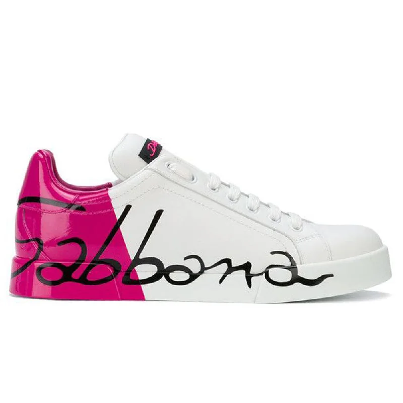 Foldable Women's Travel Sneakers for Compact Storage in LuggageDolce & Gabbana pink Leather Di Calfskin Women's Sneaker Foldable Women's Travel Sneakers for Compact Storage in LuggageDolce & Gabbana pink Leather Di Calfskin Women's Sneaker