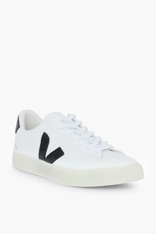 Women's Sneakers with Memory Foam Insoles for Exceptional Cushioning and ComfortExtra White Black Campo Sneakers