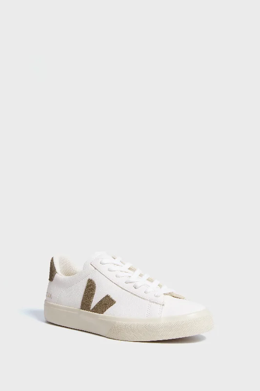 Chunky - Sole Women's Platform Sneakers in White for a Trendy Street Style LookExtra White Kaki Campo Sneakers