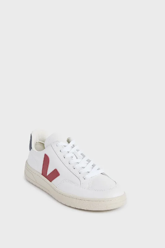 Women's Sneakers with Hidden Wedges for a Subtle Height Boost and Added StyleExtra White Marsala Nautico V-12 Sneakers