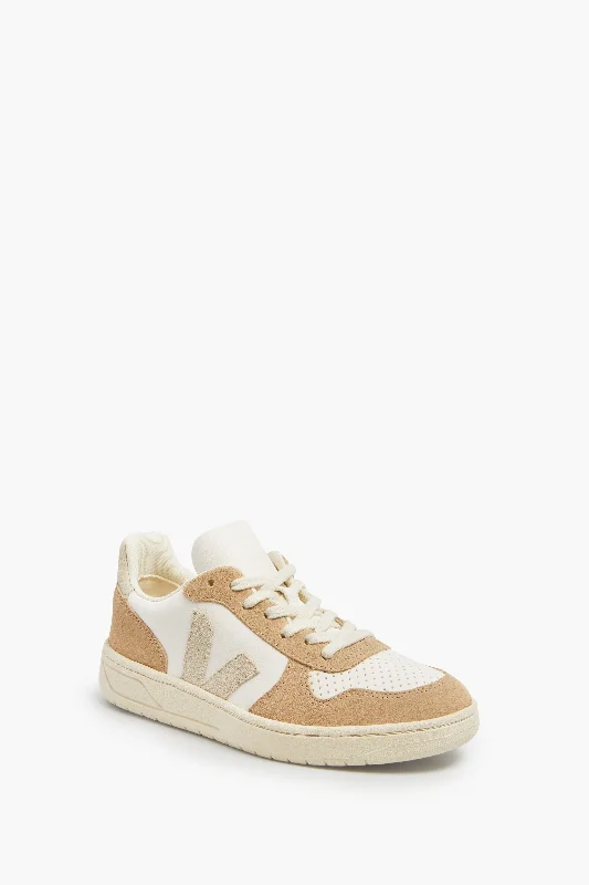 Lace - Up Women's Athletic Sneakers with Shock - Absorbing Midsoles for Intense WorkoutsExtra White Natural Sahara V-10 Sneakers