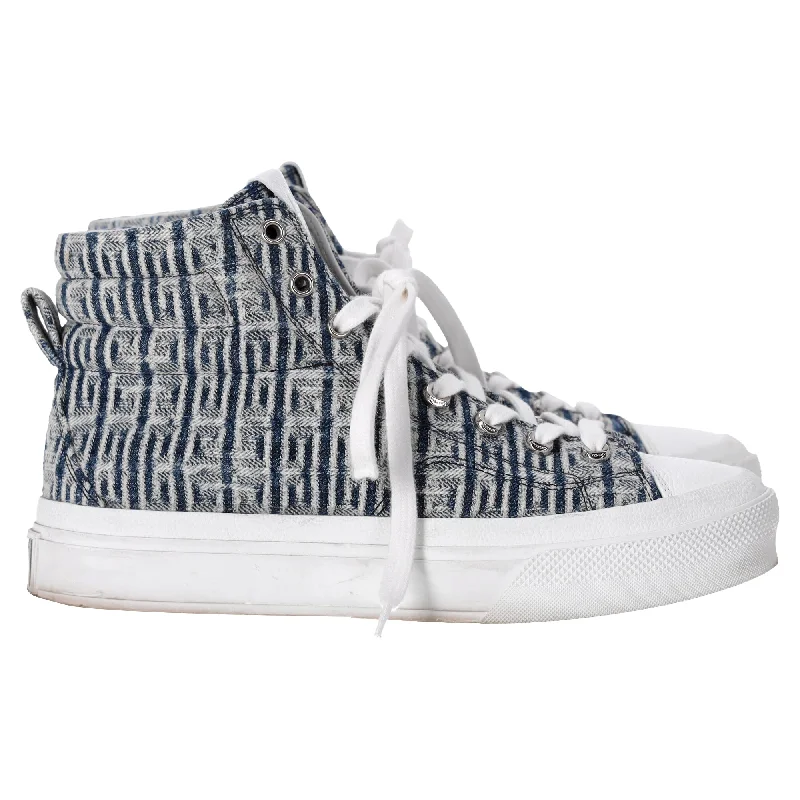 Retro - Style Women's Sneakers in Pastel Colors for a Nostalgic and Fashionable VibeGivenchy 4G City High-Top Sneakers in Blue Canvas Retro - Style Women's Sneakers in Pastel Colors for a Nostalgic and Fashionable VibeGivenchy 4G City High-Top Sneakers in Blue Canvas