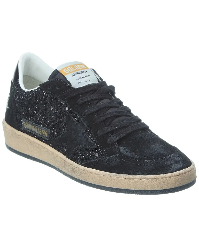 Water - Resistant Women's Hiking Sneakers with Traction Outsoles for Outdoor AdventuresGolden Goose Ballstar Suede & Glitter Sneaker Water - Resistant Women's Hiking Sneakers with Traction Outsoles for Outdoor AdventuresGolden Goose Ballstar Suede & Glitter Sneaker