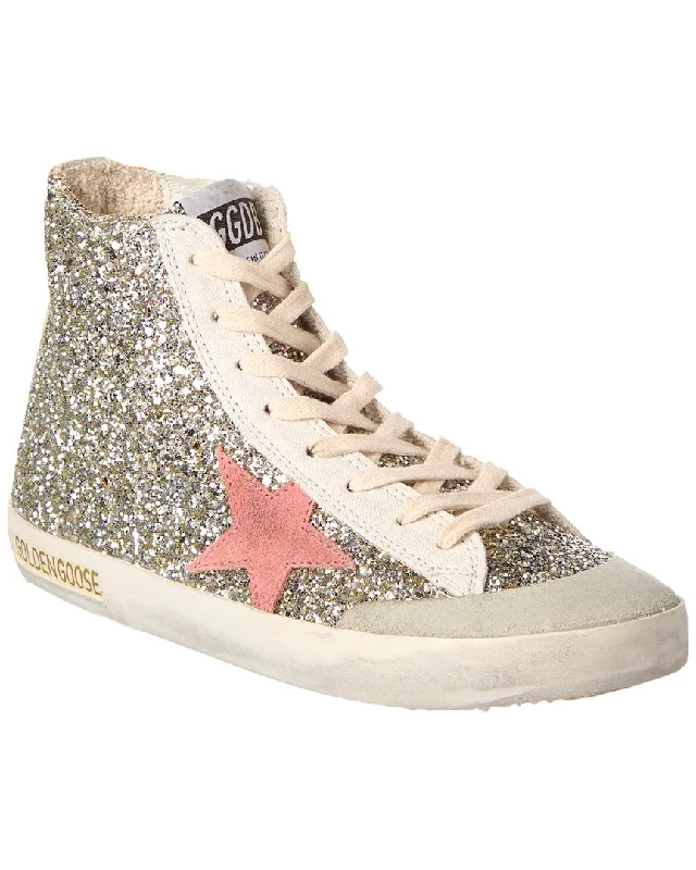 Smart - Tech Women's Sneakers with Fitness Tracking Features for Active Lifestyle EnthusiastsGolden Goose Francy Penstar Glitter & Leather Sneaker Smart - Tech Women's Sneakers with Fitness Tracking Features for Active Lifestyle EnthusiastsGolden Goose Francy Penstar Glitter & Leather Sneaker