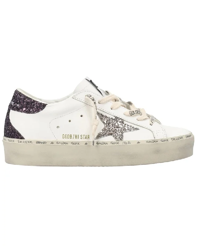 High - Top Women's Leather Sneakers in Black for a Stylish and Durable OptionGolden Goose Hi Star Leather Sneaker High - Top Women's Leather Sneakers in Black for a Stylish and Durable OptionGolden Goose Hi Star Leather Sneaker