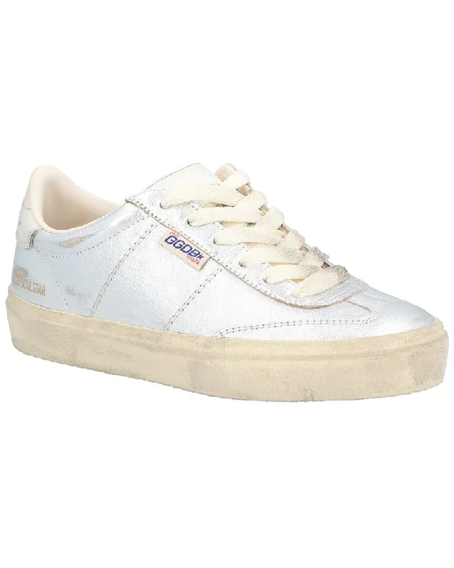 Chunky - Sole Women's Platform Sneakers in White for a Trendy Street Style LookGolden Goose Soul star Leather Sneaker