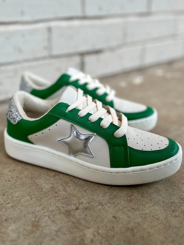 Smart - Tech Women's Sneakers with Fitness Tracking Features for Active Lifestyle EnthusiastsGreen & Silver Game Day Sneakers Smart - Tech Women's Sneakers with Fitness Tracking Features for Active Lifestyle EnthusiastsGreen & Silver Game Day Sneakers