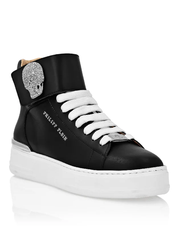 Lightweight Knit Women's Sneakers with Arch Support for All - Day ComfortHi-Top Sneakers Crystal Skull with Crystals Lightweight Knit Women's Sneakers with Arch Support for All - Day ComfortHi-Top Sneakers Crystal Skull with Crystals