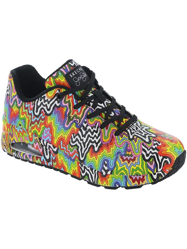 Sparkly Rhinestone - Embellished Women's Sneakers for a Glamorous and Eye - Catching LookINFINITE DRIP Womens Leather Life Style Casual and Fashion Sneakers