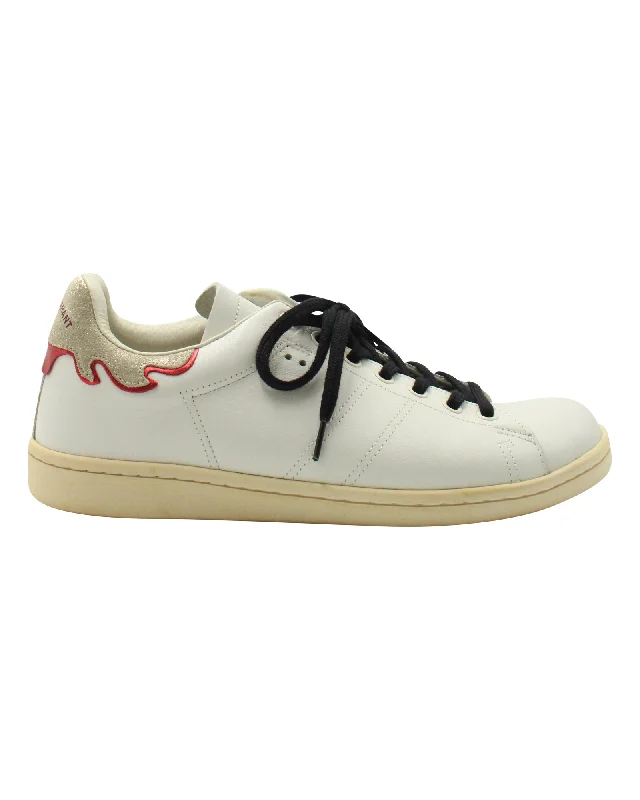 Women's Sneakers with Adjustable Straps for a Customized Fit During High - Impact ExercisesIsabel Marant Bart Low-Top Sneakers in White Leather Women's Sneakers with Adjustable Straps for a Customized Fit During High - Impact ExercisesIsabel Marant Bart Low-Top Sneakers in White Leather