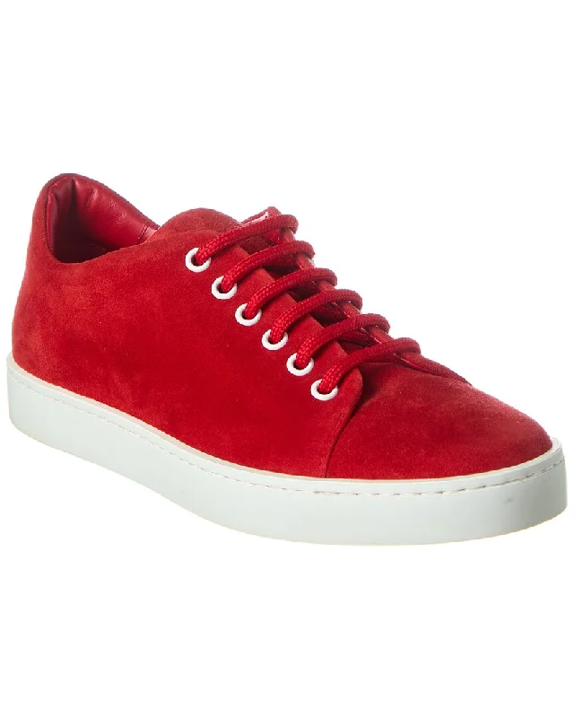 Women's Sneakers with Adjustable Straps for a Customized Fit During High - Impact ExercisesManolo Blahnik Semanada Suede Sneaker