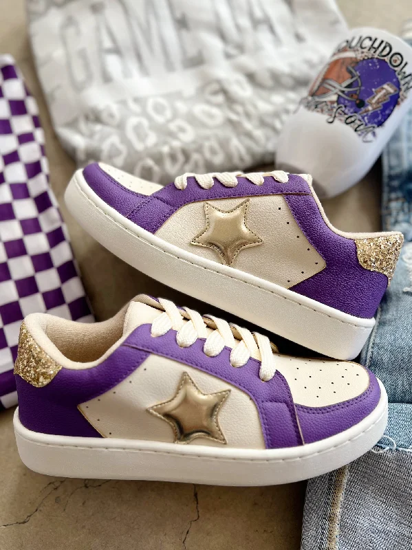 Women's Sneakers with Removable Insoles for Easy Cleaning and CustomizationMiel Purple Gameday Sneakers Women's Sneakers with Removable Insoles for Easy Cleaning and CustomizationMiel Purple Gameday Sneakers