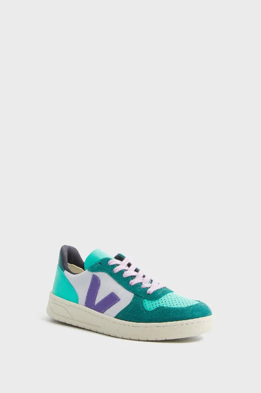 Women's Sneakers with Hidden Wedges for a Subtle Height Boost and Added StyleMulticolor Swan Purple Pierre V-10 Sneakers