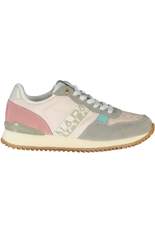 Women's Sneakers with Memory Foam Insoles for Exceptional Cushioning and ComfortNapapijri Chic  Laced Sneakers with Logo Women's Detail
