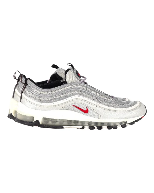Foldable Women's Travel Sneakers for Compact Storage in LuggageNike Air Max 97 OG Silver Bullet Sneakers in Silver Leather Foldable Women's Travel Sneakers for Compact Storage in LuggageNike Air Max 97 OG Silver Bullet Sneakers in Silver Leather