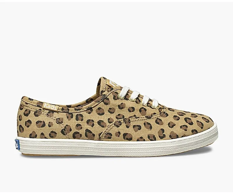 Vegan - Friendly Women's Sneakers Made from Recycled Materials for an Eco - Conscious ChoiceOriginal Champion Sneaker In Leopard Vegan - Friendly Women's Sneakers Made from Recycled Materials for an Eco - Conscious ChoiceOriginal Champion Sneaker In Leopard